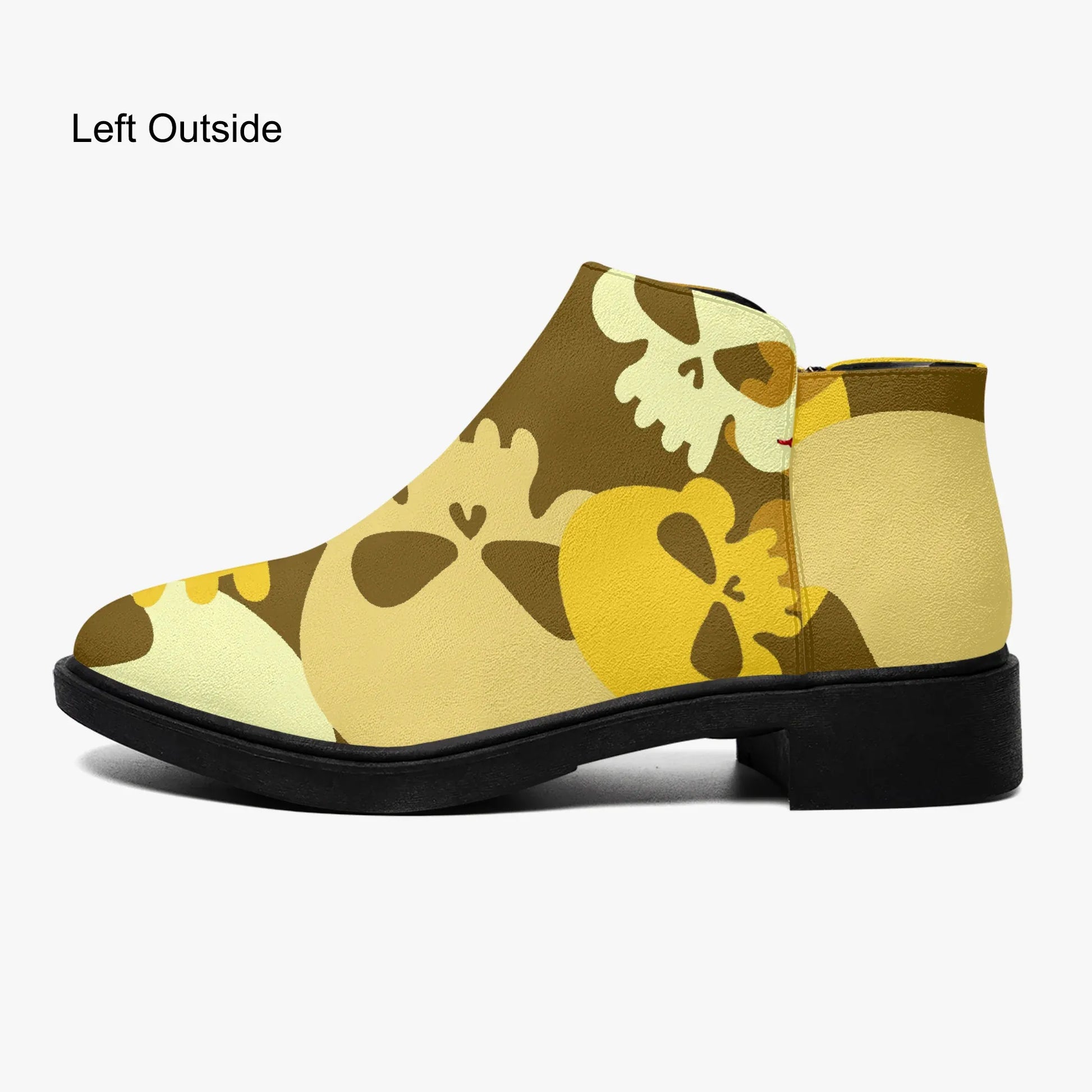 yellow-skull-elegante-reissverschluss-stiefeletten-stiefeletten-jlr-design-5 - JLR Design