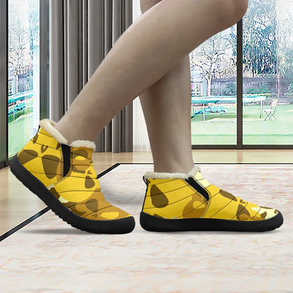 yellow-skull-faux-fur-slipper-slipper-jlr-design-3 - JLR Design