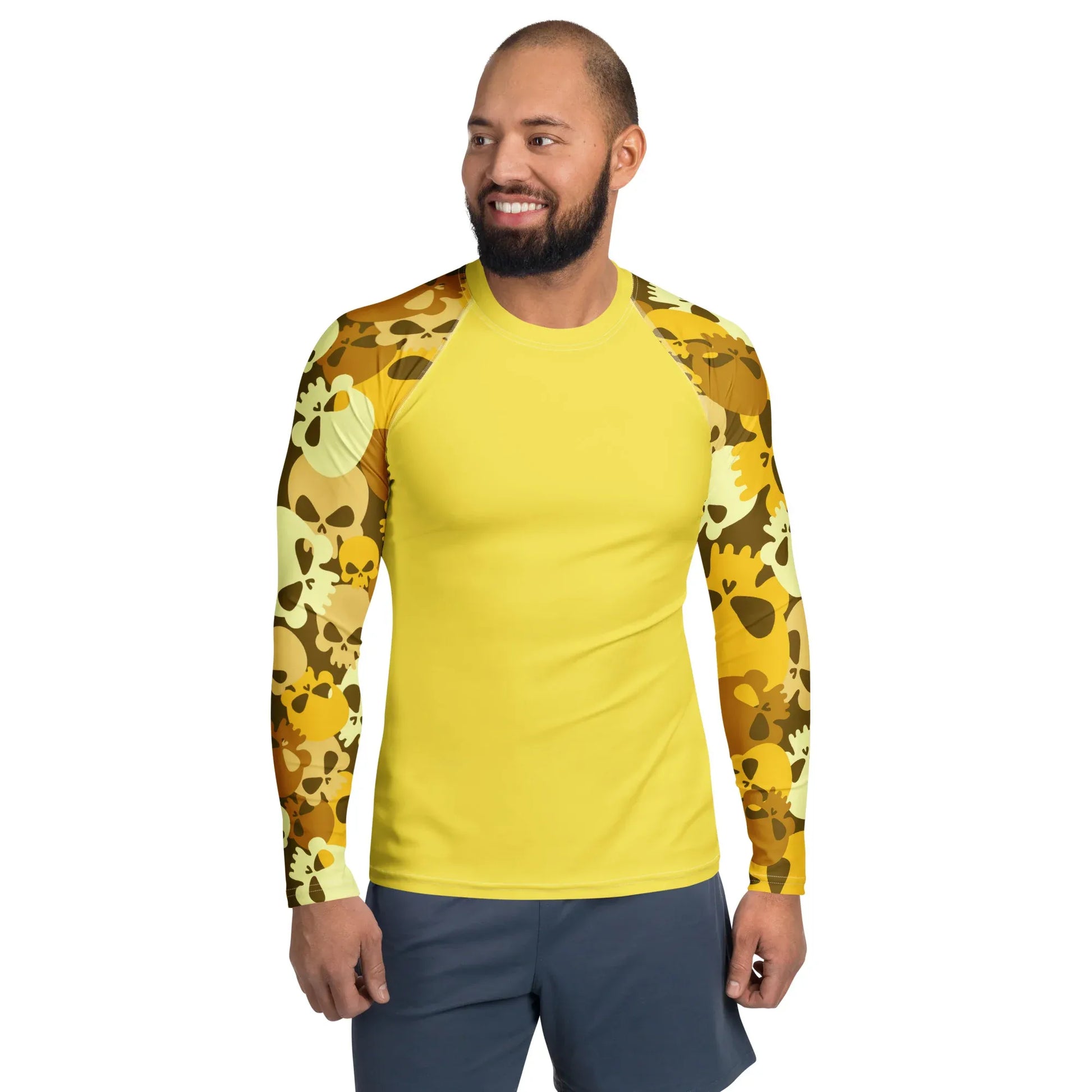 yellow-skull-herren-rash-guard-rash-guard-jlr-design-1 - JLR Design