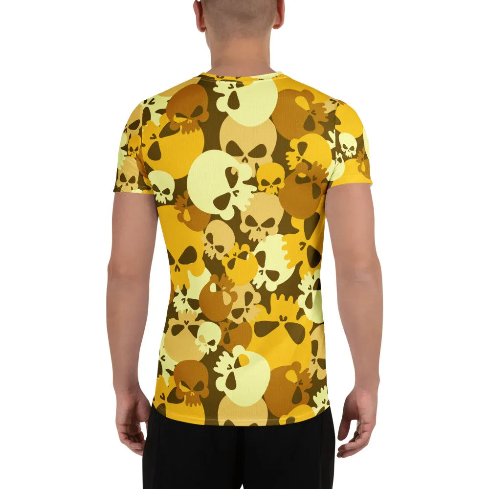 yellow-skull-sport-t-shirt-fur-herren-sport-t-shirt-jlr-design-2 - JLR Design