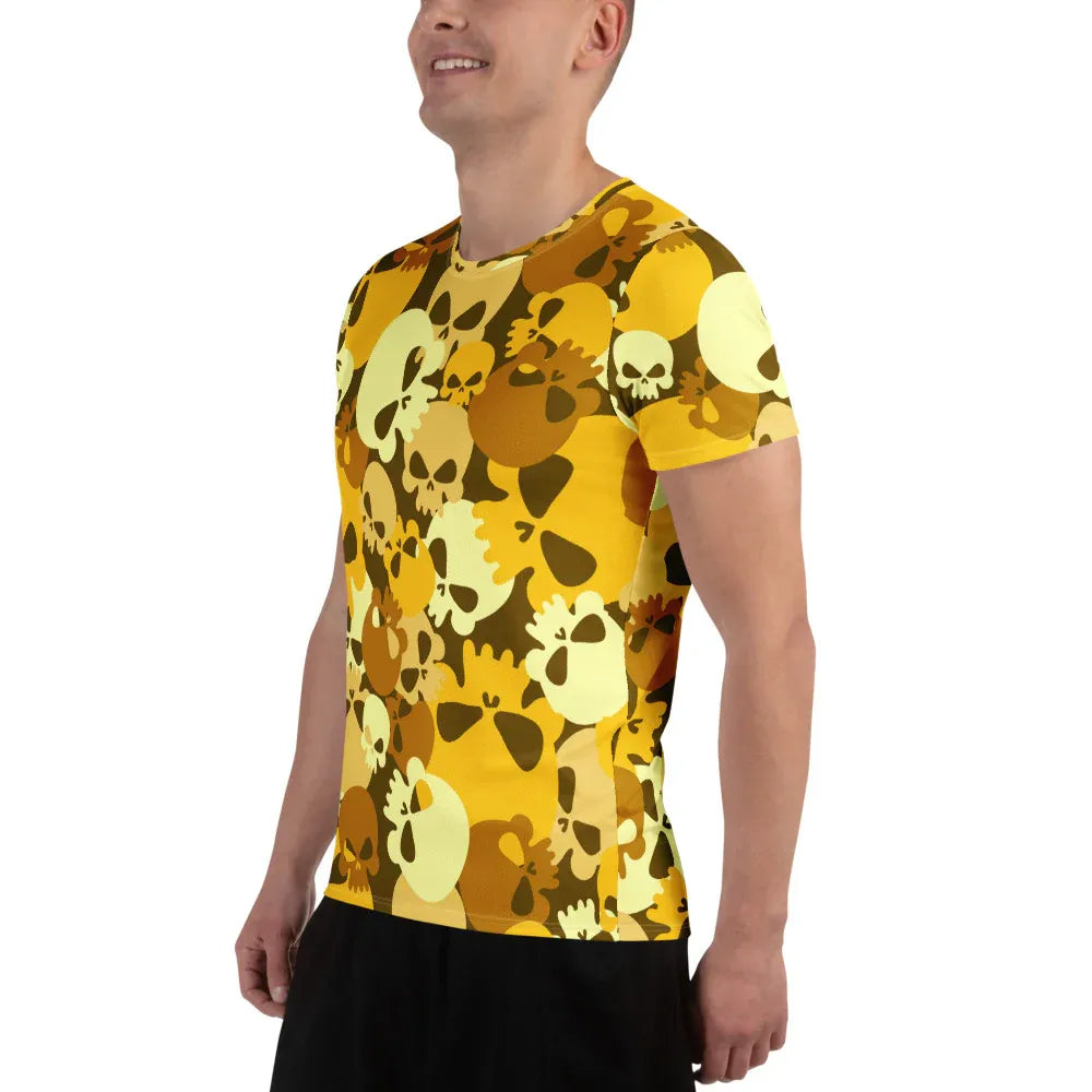 yellow-skull-sport-t-shirt-fur-herren-sport-t-shirt-jlr-design-3 - JLR Design