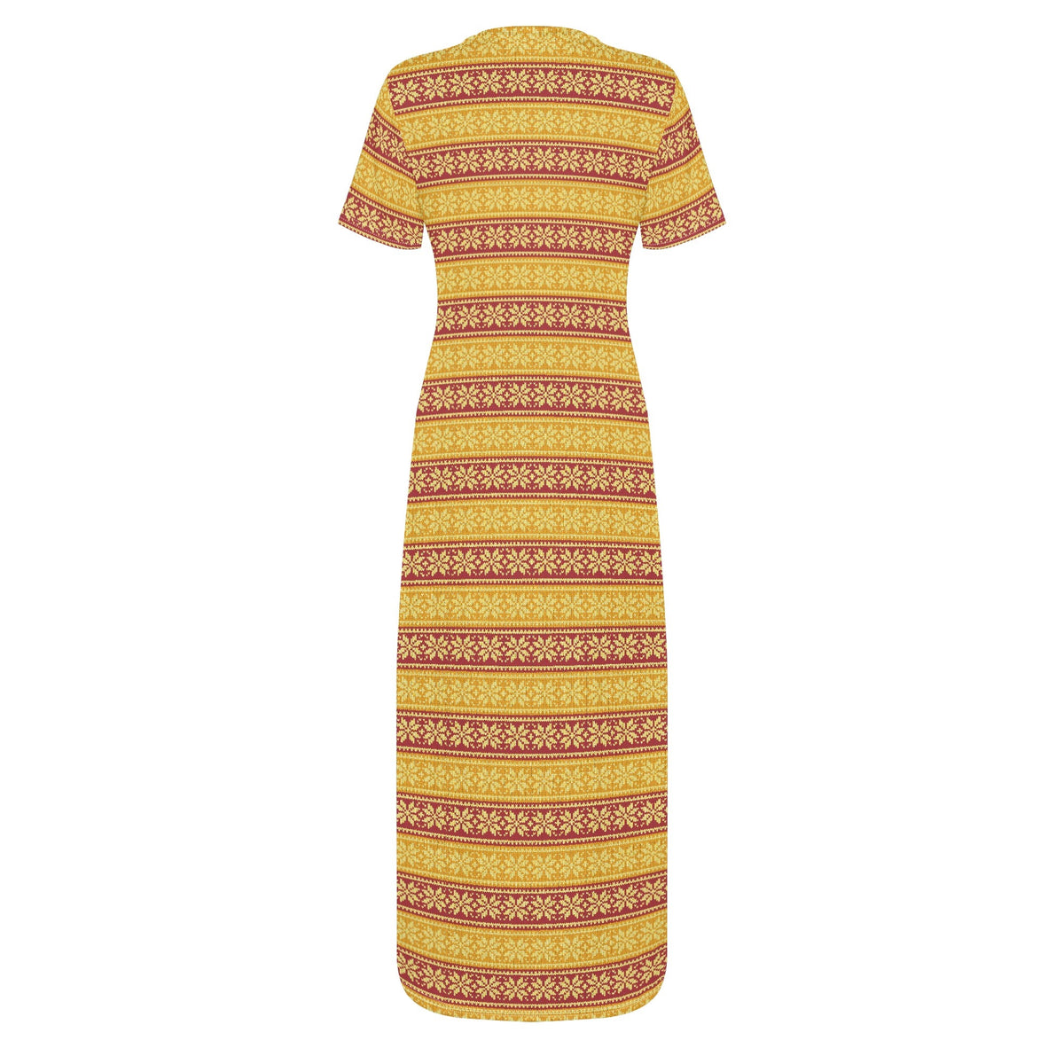 yellow-snowflake-bodycon-maxi-dress-long-dress-jlr-design-jlr-design-de-4 - JLR Design