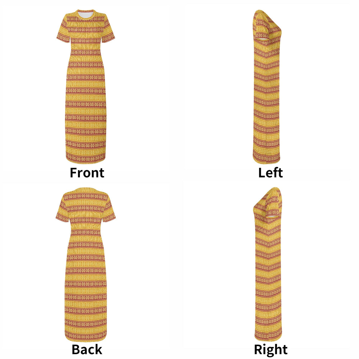 yellow-snowflake-bodycon-maxi-dress-long-dress-jlr-design-jlr-design-de-7 - JLR Design