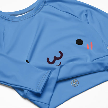 zufriedener-kawaii-long-sleeve-crop-top-long-sleeve-crop-top-jlr-design-9 - JLR Design