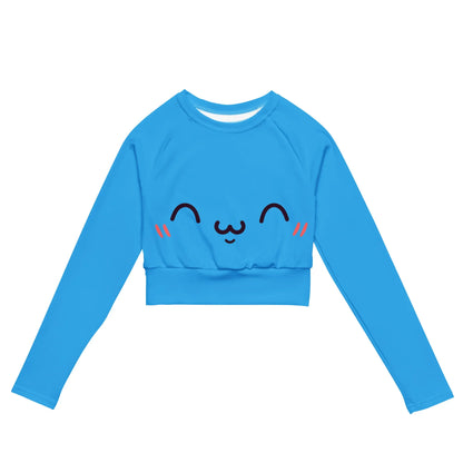 zufriedenes-kawaii-long-sleeve-crop-top-long-sleeve-crop-top-jlr-design-7 - JLR Design