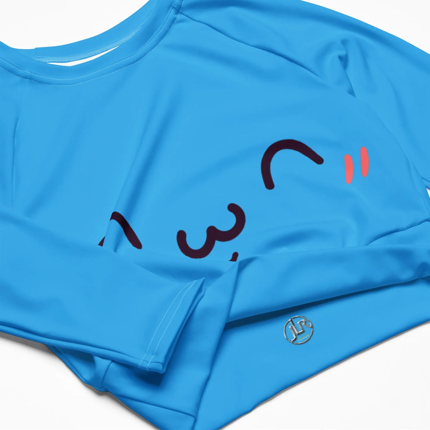 zufriedenes-kawaii-long-sleeve-crop-top-long-sleeve-crop-top-jlr-design-8 - JLR Design