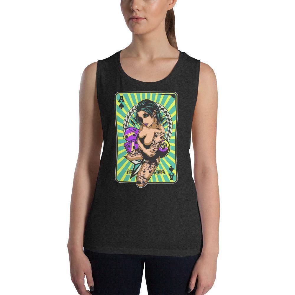 ace-of-spades-damen-tank-top-tank-top-jlr-design-2 - JLR Design