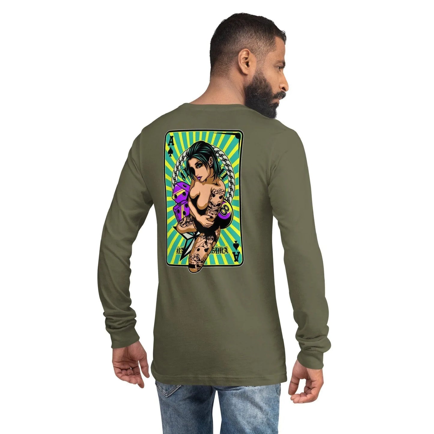 ace-of-spades-langarmshirt-langarmshirt-jlr-design-11 - JLR Design
