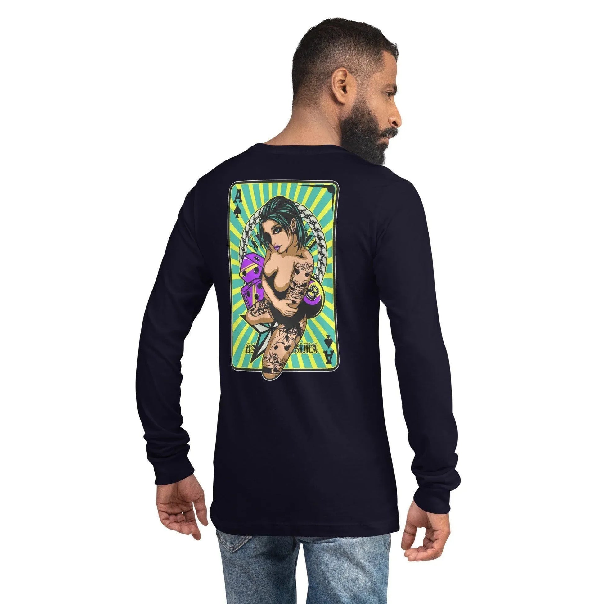 ace-of-spades-langarmshirt-langarmshirt-jlr-design-4 - JLR Design