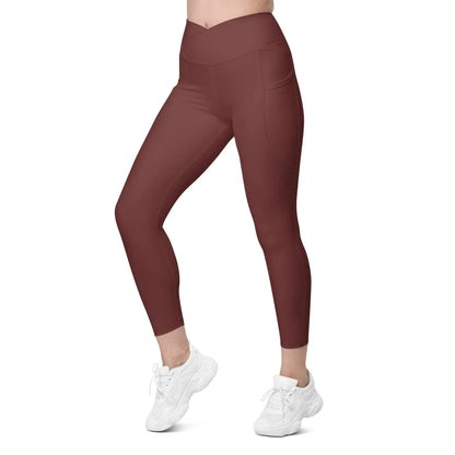 auburn-damen-v-bund-leggings-mit-taschen-v-bund-leggings-jlr-design-1 - JLR Design