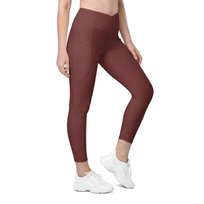 auburn-damen-v-bund-leggings-mit-taschen-v-bund-leggings-jlr-design-2 - JLR Design