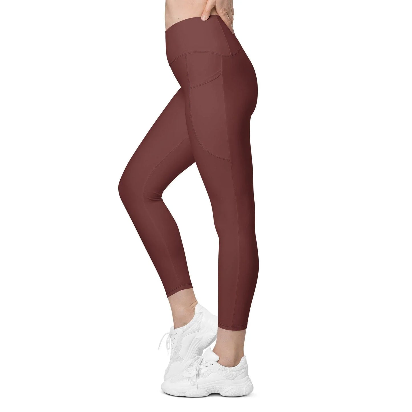 auburn-damen-v-bund-leggings-mit-taschen-v-bund-leggings-jlr-design-4 - JLR Design