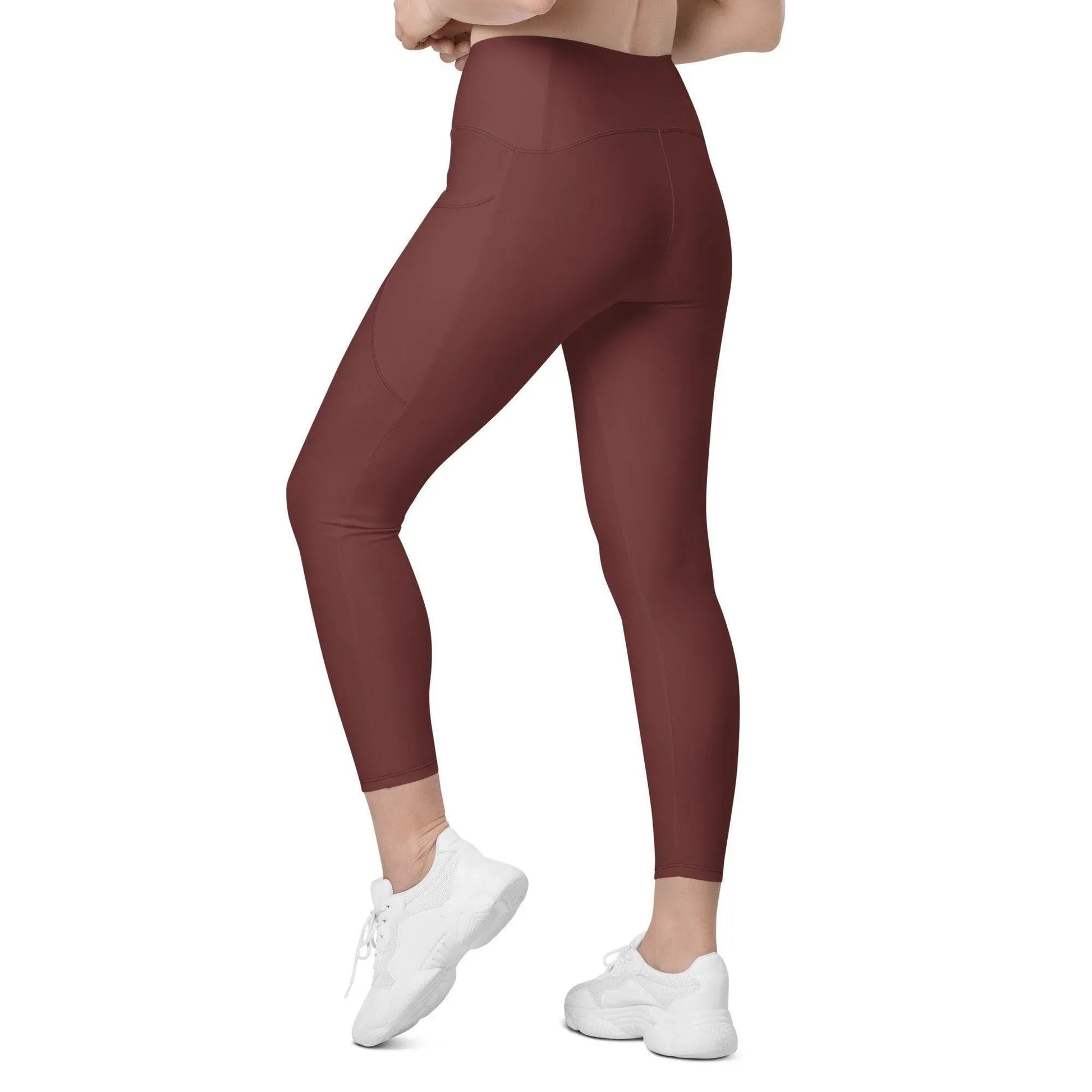 auburn-damen-v-bund-leggings-mit-taschen-v-bund-leggings-jlr-design-5 - JLR Design