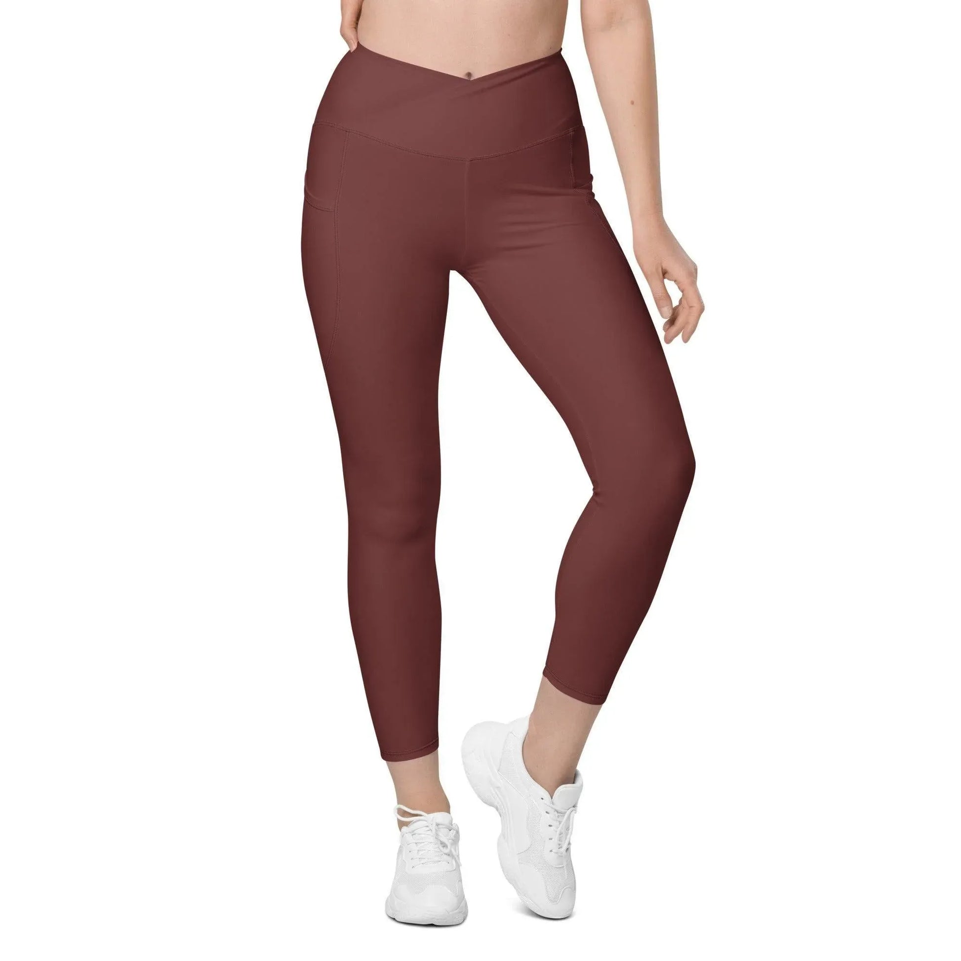 auburn-damen-v-bund-leggings-mit-taschen-v-bund-leggings-jlr-design-6 - JLR Design