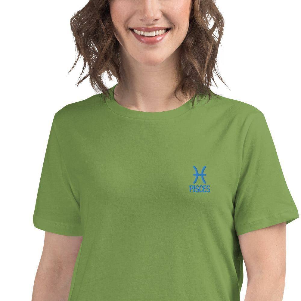 besticktes-sternzeichen-fische-damen-t-shirt-t-shirt-jlr-design-15 - JLR Design