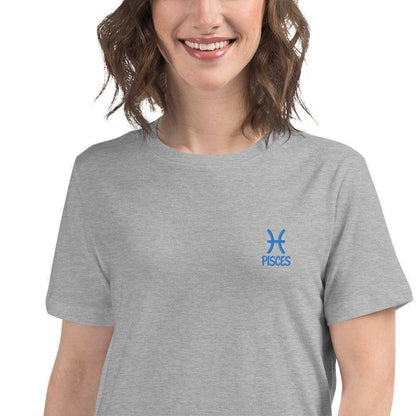 besticktes-sternzeichen-fische-damen-t-shirt-t-shirt-jlr-design-21 - JLR Design