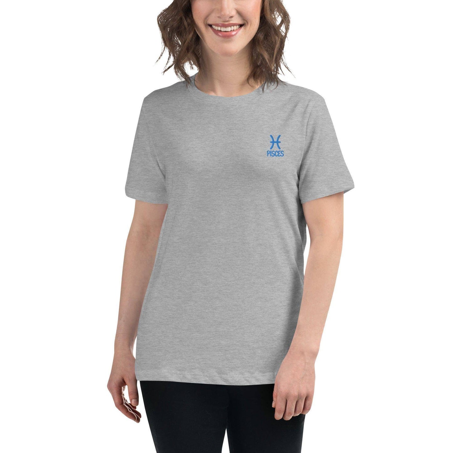 besticktes-sternzeichen-fische-damen-t-shirt-t-shirt-jlr-design-22 - JLR Design