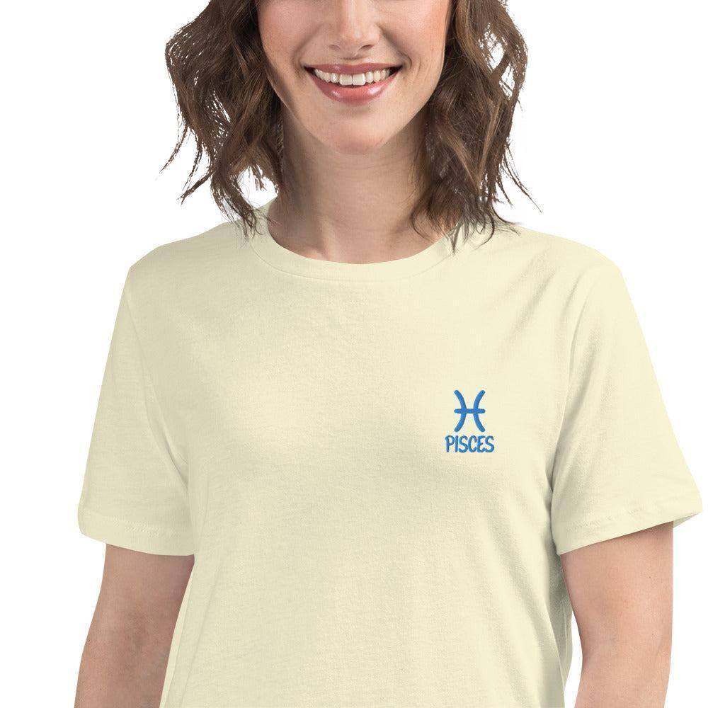 besticktes-sternzeichen-fische-damen-t-shirt-t-shirt-jlr-design-29 - JLR Design