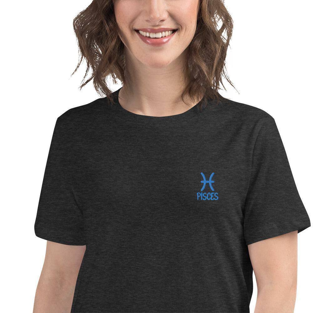 besticktes-sternzeichen-fische-damen-t-shirt-t-shirt-jlr-design-5 - JLR Design