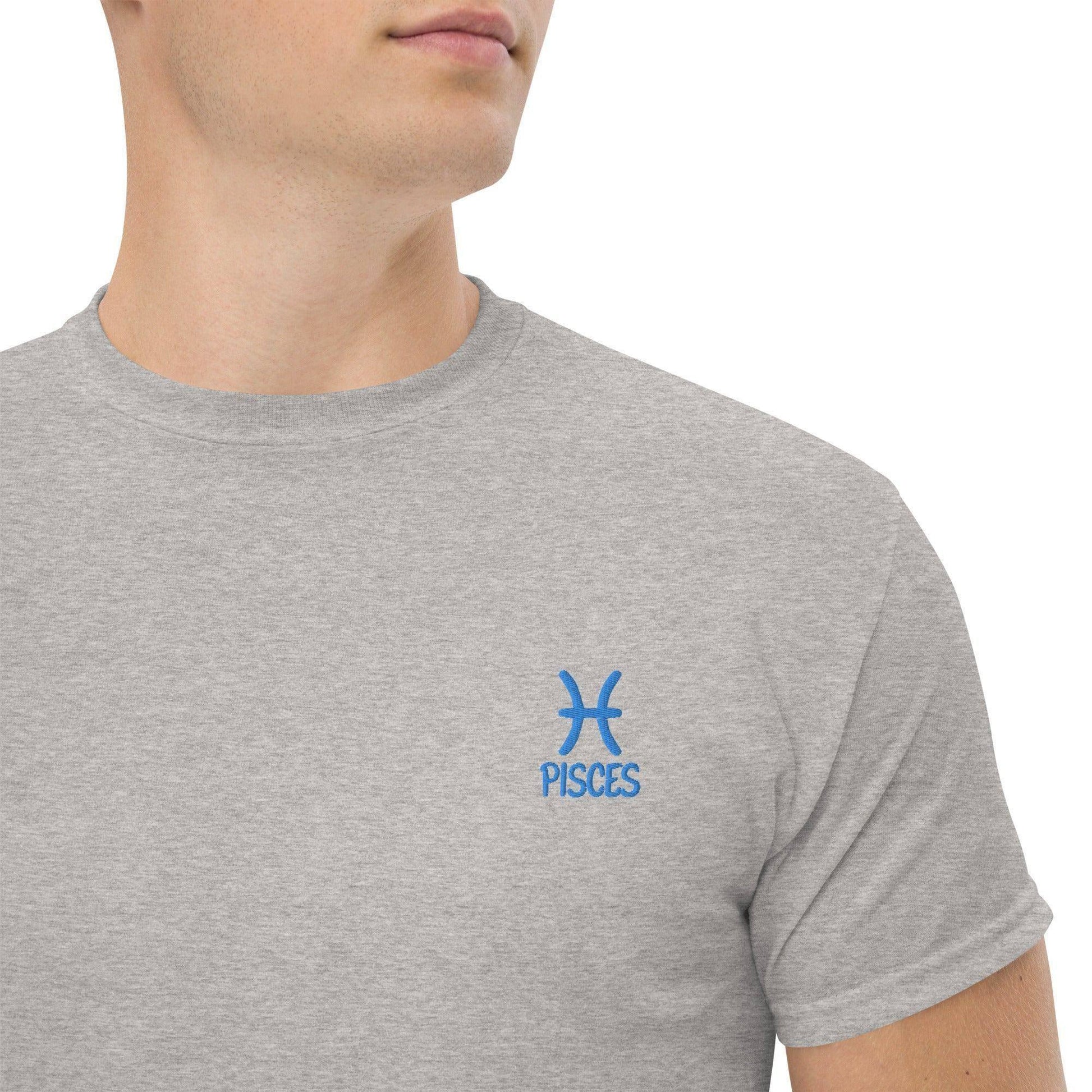 besticktes-sternzeichen-fische-herren-t-shirt-t-shirt-jlr-design-20 - JLR Design