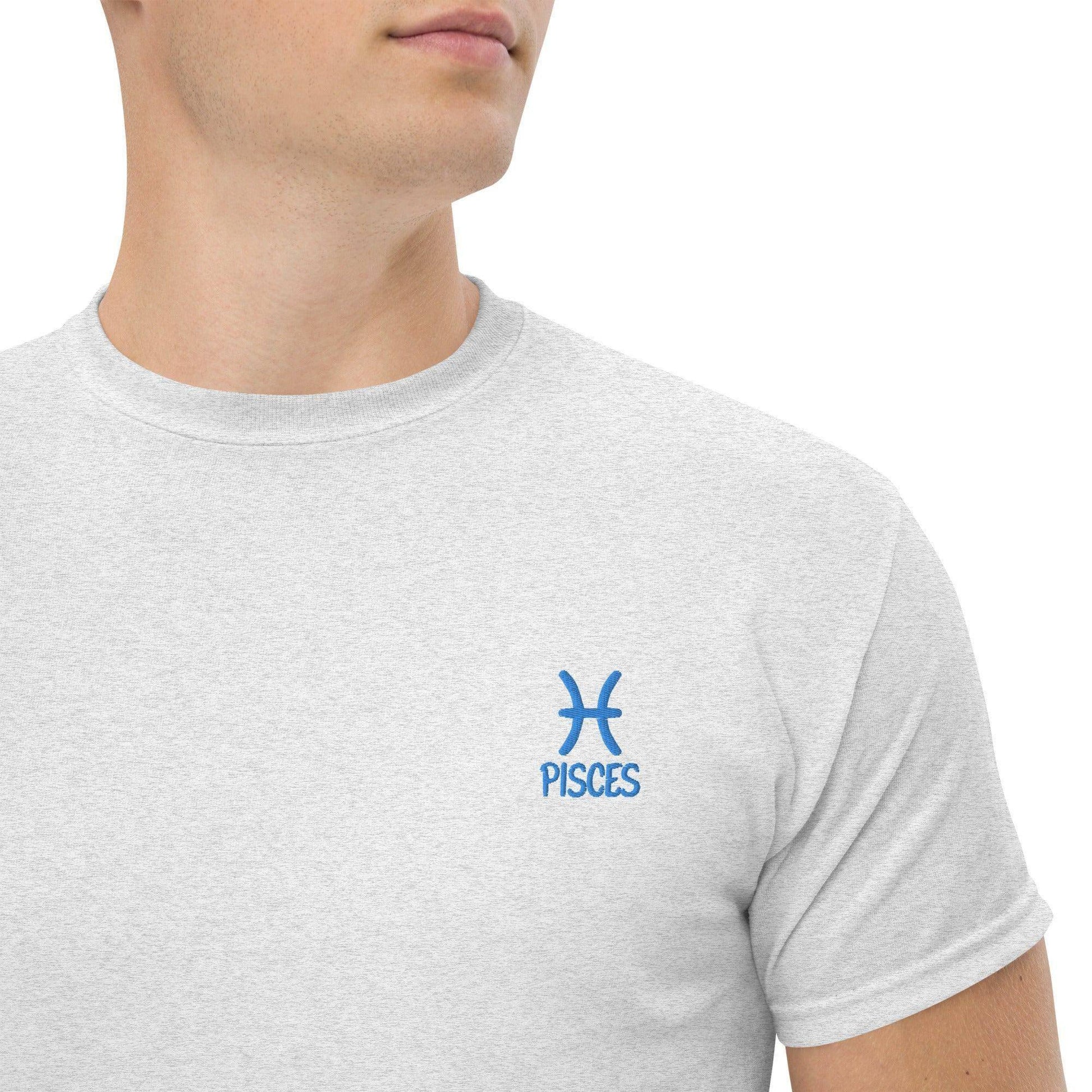 besticktes-sternzeichen-fische-herren-t-shirt-t-shirt-jlr-design-24 - JLR Design