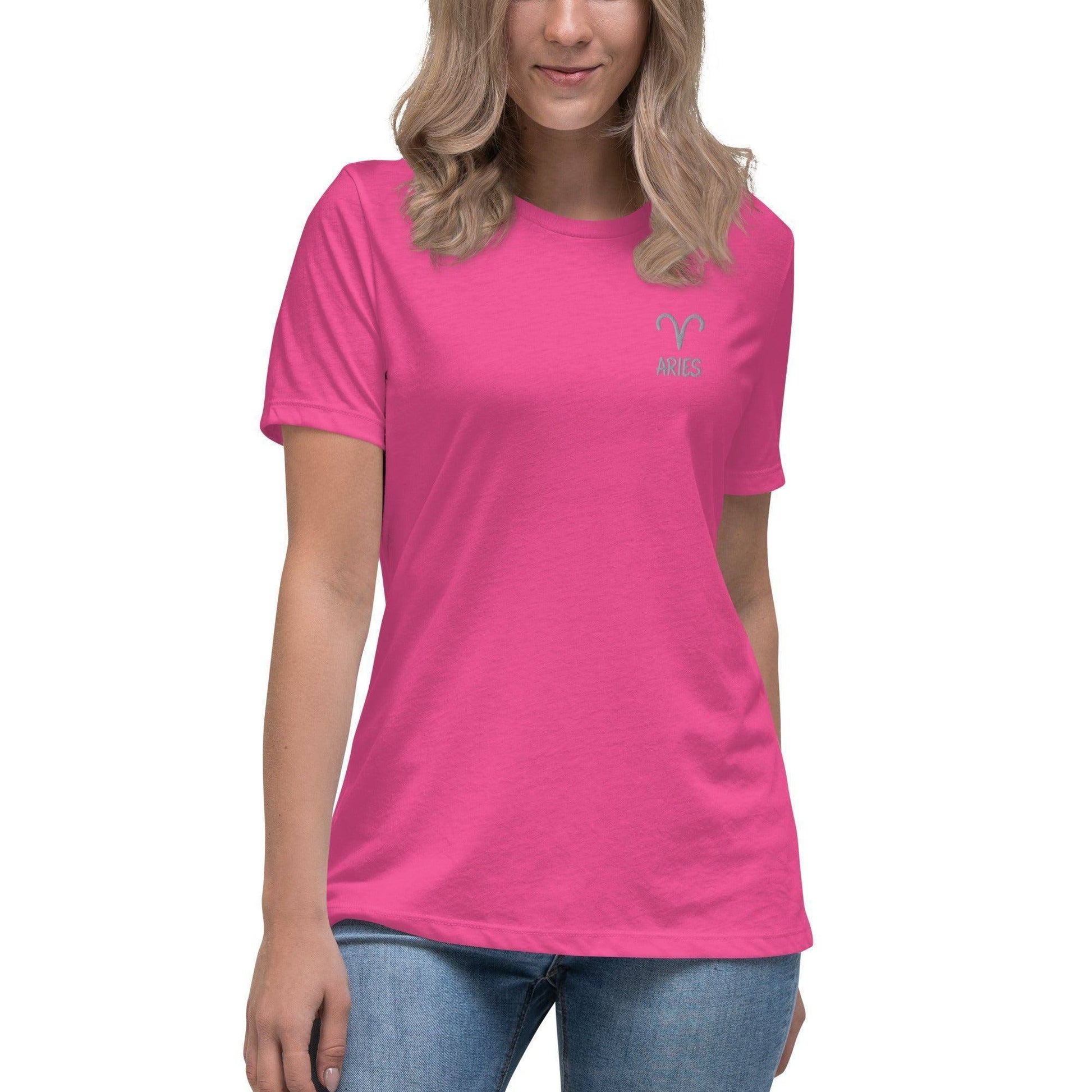 besticktes-sternzeichen-widder-damen-t-shirt-t-shirt-jlr-design-12 - JLR Design