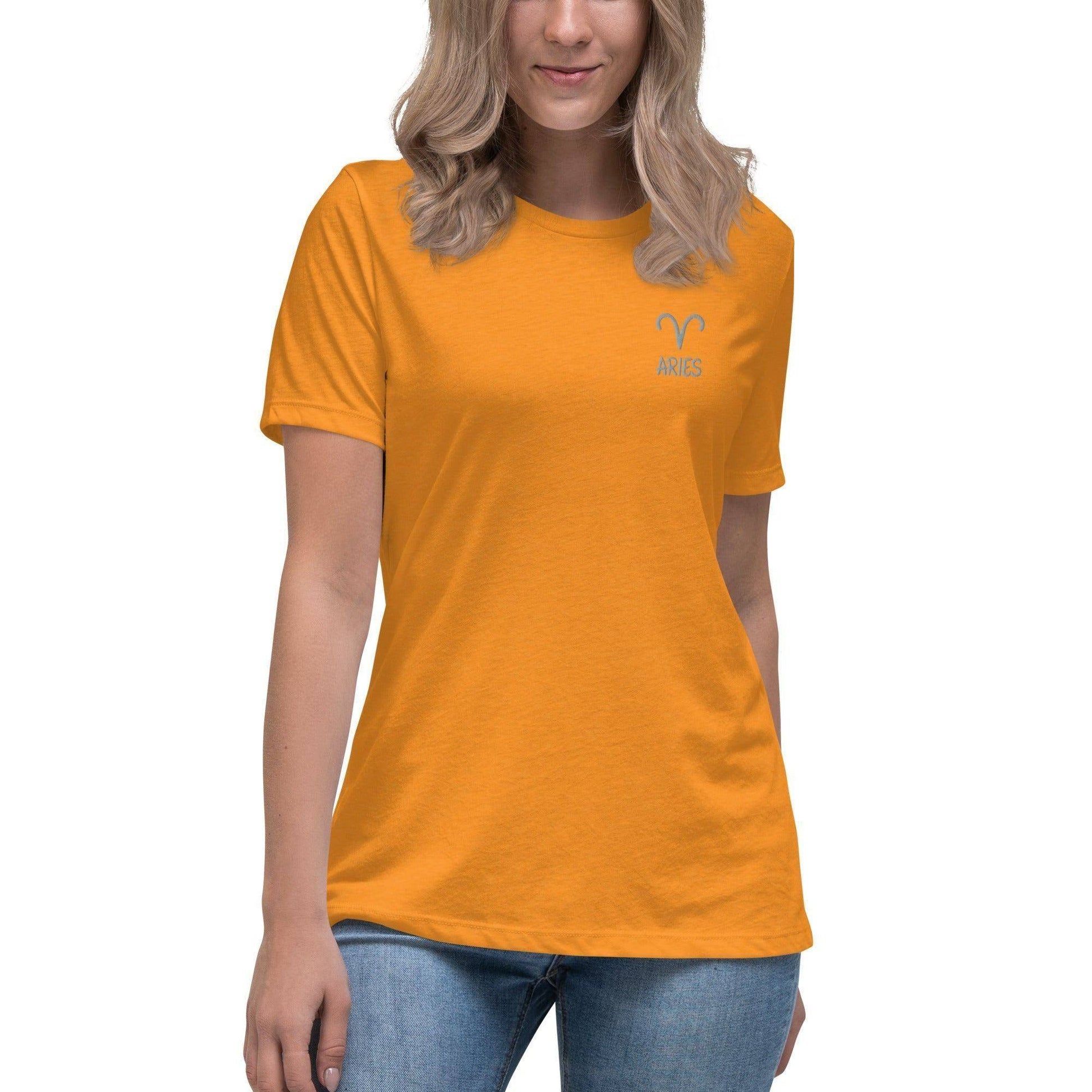 besticktes-sternzeichen-widder-damen-t-shirt-t-shirt-jlr-design-14 - JLR Design