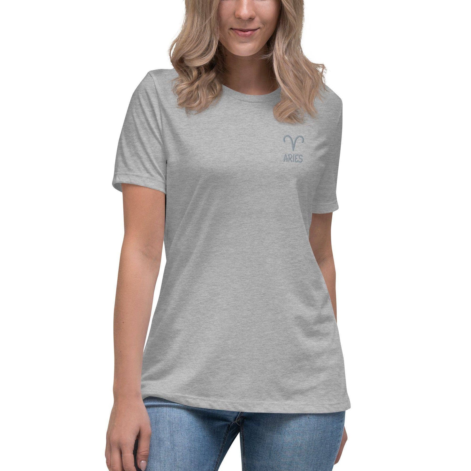 besticktes-sternzeichen-widder-damen-t-shirt-t-shirt-jlr-design-18 - JLR Design