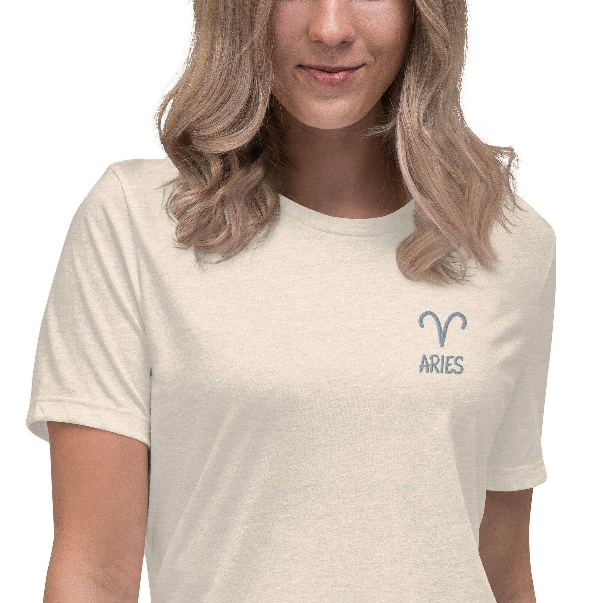 besticktes-sternzeichen-widder-damen-t-shirt-t-shirt-jlr-design-25 - JLR Design