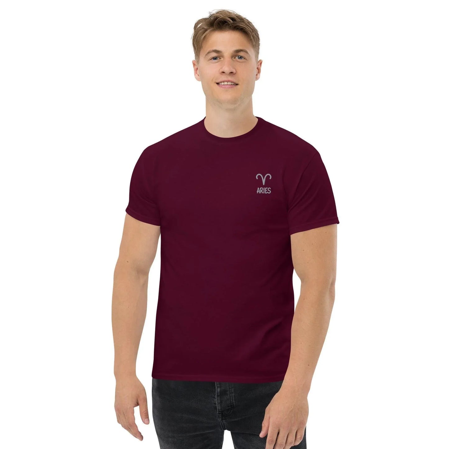 besticktest-sternzeichen-widder-herren-t-shirt-t-shirt-jlr-design-1 - JLR Design