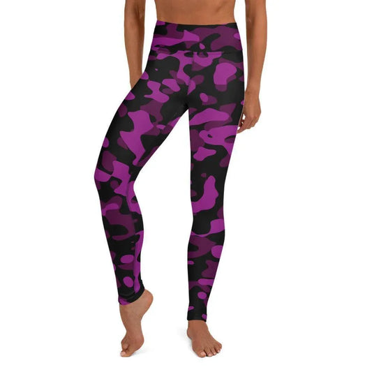 black-pink-camouflage-damen-yoga-leggings-yoga-leggings-jlr-design-1 - JLR Design