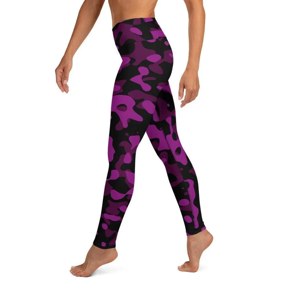 black-pink-camouflage-damen-yoga-leggings-yoga-leggings-jlr-design-2 - JLR Design