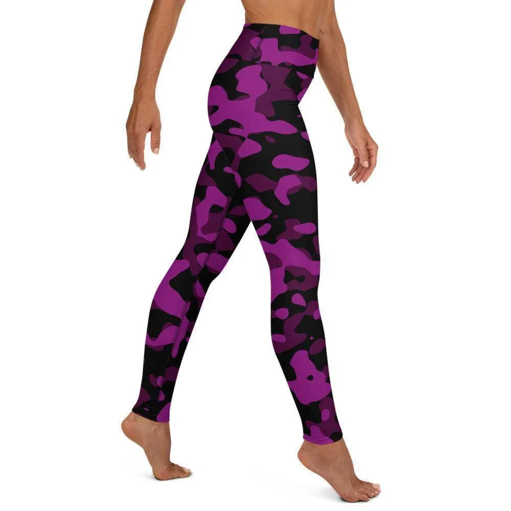 black-pink-camouflage-damen-yoga-leggings-yoga-leggings-jlr-design-3 - JLR Design