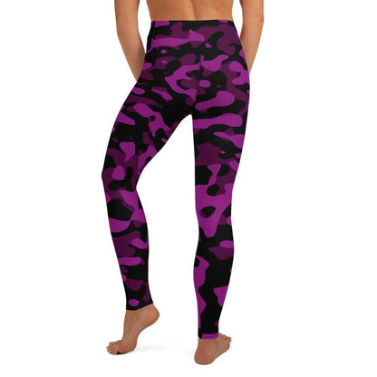 black-pink-camouflage-damen-yoga-leggings-yoga-leggings-jlr-design-4 - JLR Design