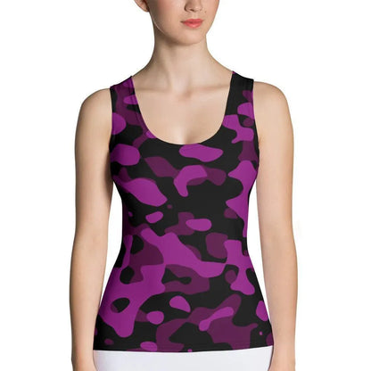 black-violet-camouflage-damen-tank-top-tank-top-jlr-design-1 - JLR Design