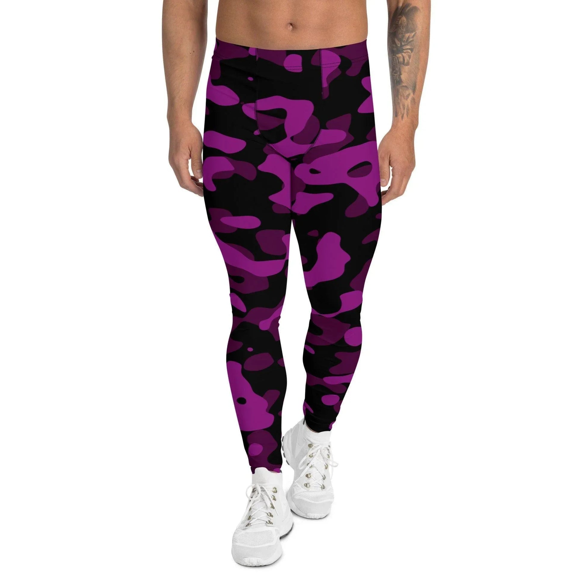 black-violet-camouflage-herren-leggings-leggings-jlr-design-1 - JLR Design