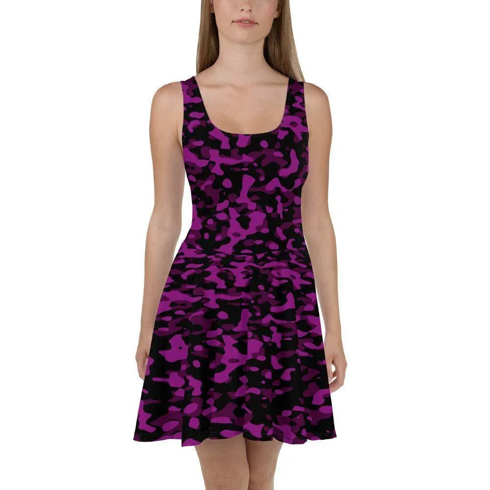 black-violet-camouflage-skater-kleid-skater-kleid-jlr-design-2 - JLR Design