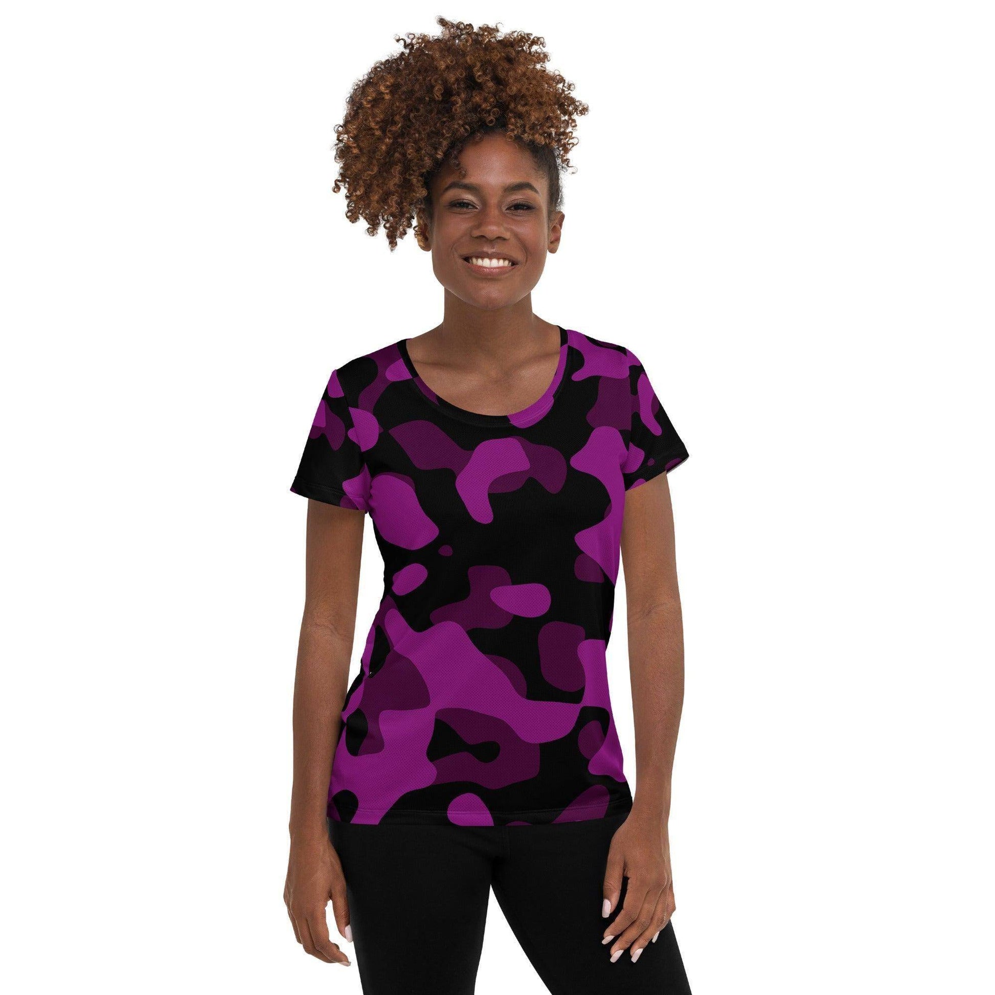black-violet-camouflage-sport-t-shirt-fur-damen-sport-t-shirt-jlr-design-1 - JLR Design