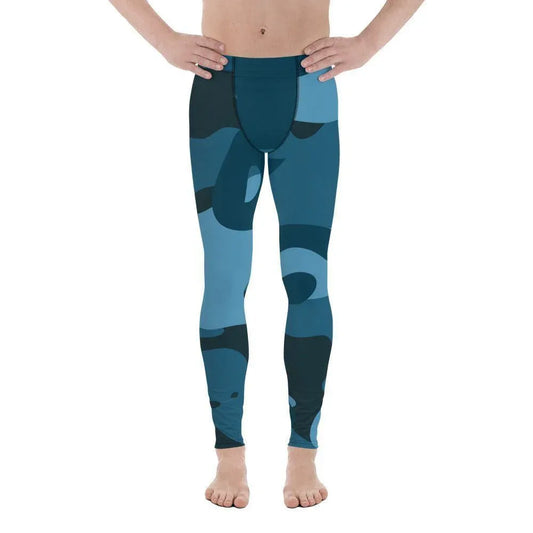 blau-camouflage-herren-leggings-leggings-jlr-design-1 - JLR Design