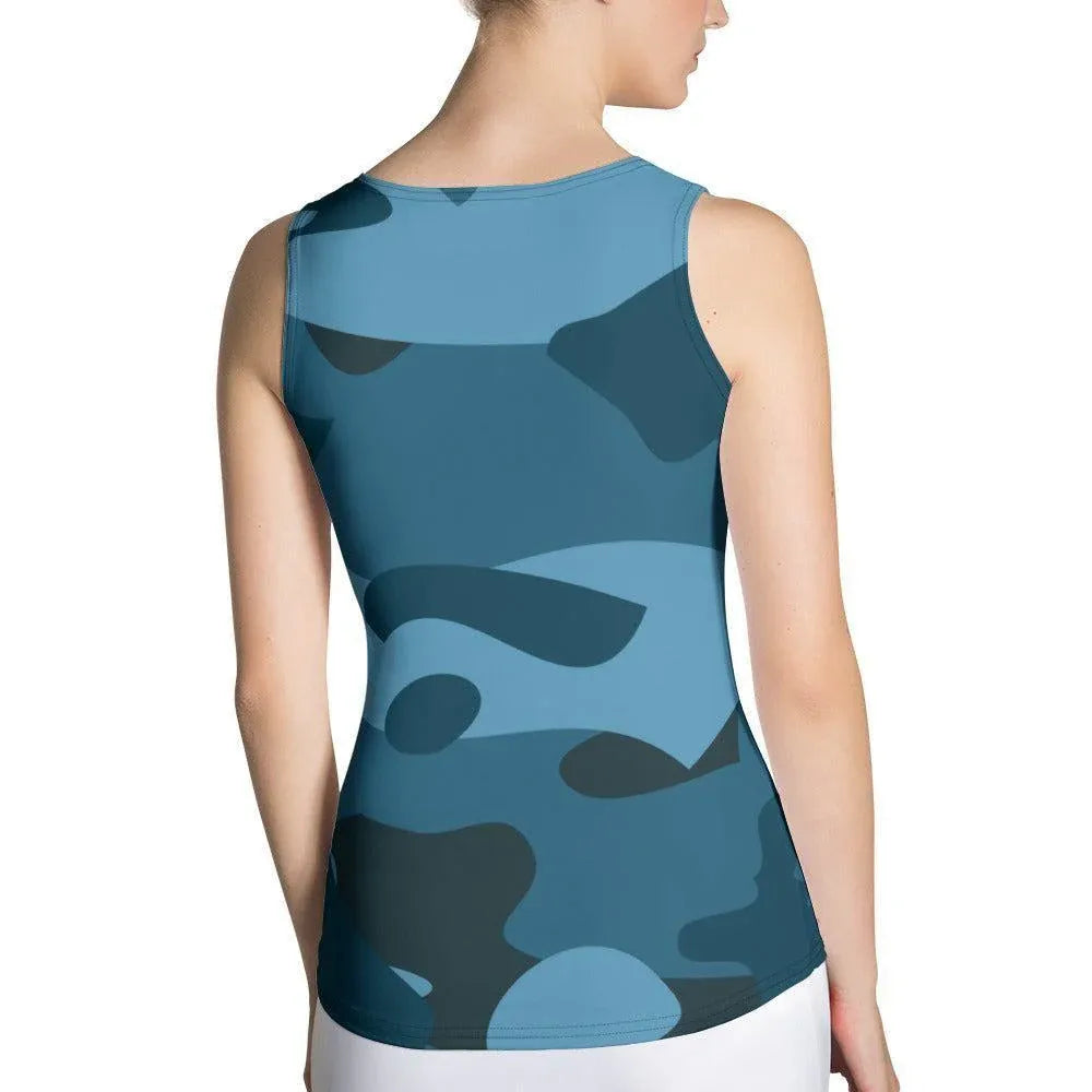 blaue-camouflage-damen-tank-top-tank-top-jlr-design-2 - JLR Design