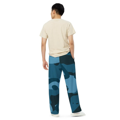 blaue-camouflage-hose-mit-weitem-bein-hose-mit-weitem-bein-jlr-design-3 - JLR Design