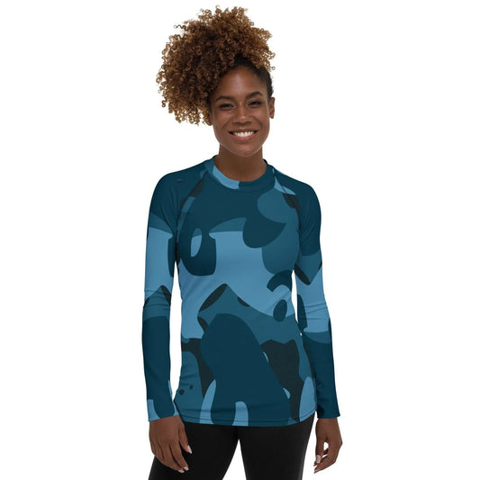 blaues-camouflage-damen-rash-guard-rash-guard-jlr-design-1 - JLR Design
