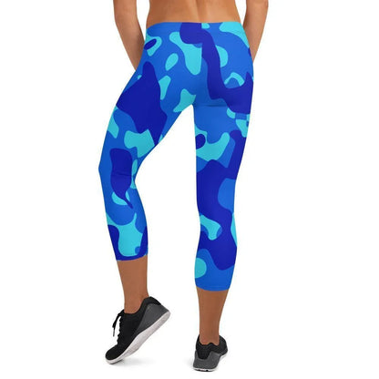 blue-camouflage-damen-capri-leggings-capri-leggings-jlr-design-1 - JLR Design