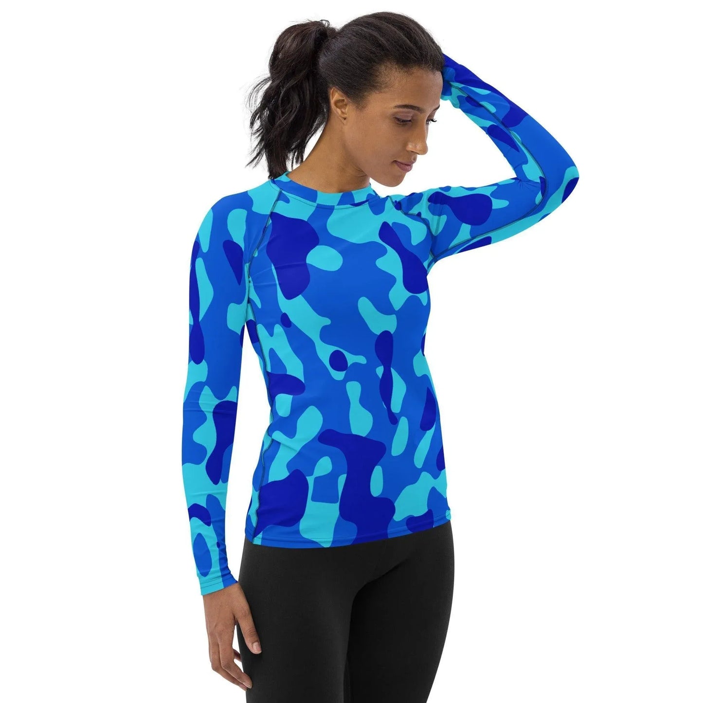 blue-camouflage-damen-rash-guard-rash-guard-jlr-design-4 - JLR Design