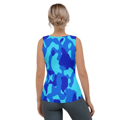 blue-camouflage-damen-tank-top-tank-top-jlr-design-3 - JLR Design