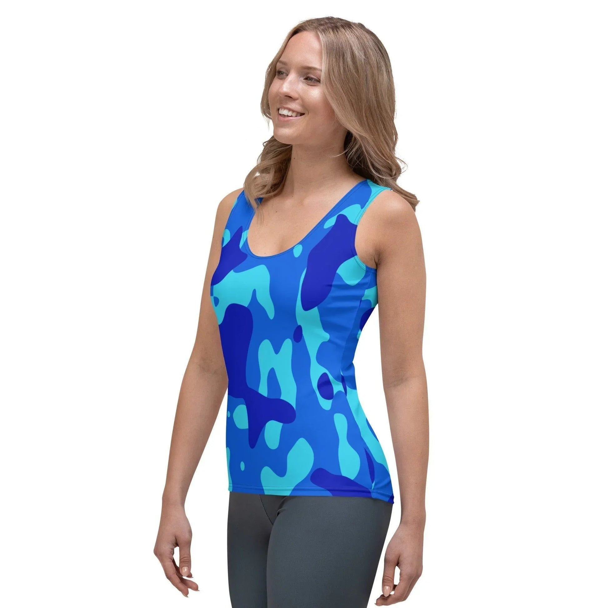 blue-camouflage-damen-tank-top-tank-top-jlr-design-4 - JLR Design