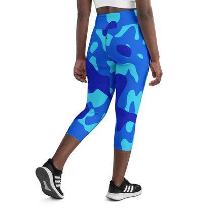 blue-camouflage-damen-yoga-capri-leggings-yoga-capri-leggings-jlr-design-3 - JLR Design