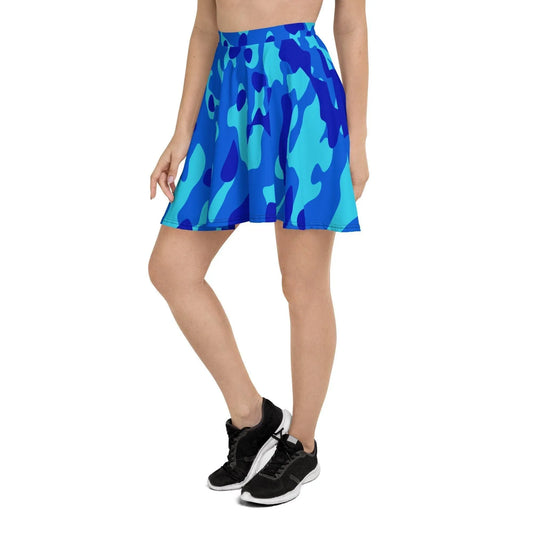 blue-camouflage-skater-rock-or-urban-blue-design-or-a-linie-mit-uv-schutz-upf-50-and-nachhaltigem-material-skater-rock-jlr-design-1 - JLR Design