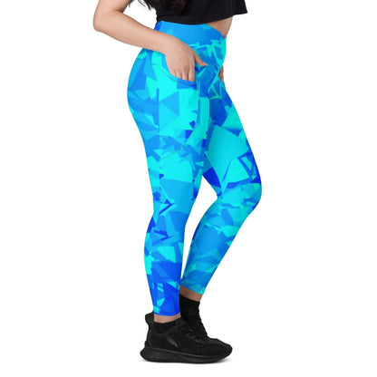 blue-crystal-damen-v-bund-leggings-mit-taschen-v-bund-leggings-jlr-design-2 - JLR Design