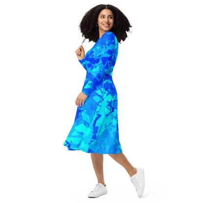 blue-crystal-langarmliges-midikleid-midikleid-jlr-design-1 - JLR Design